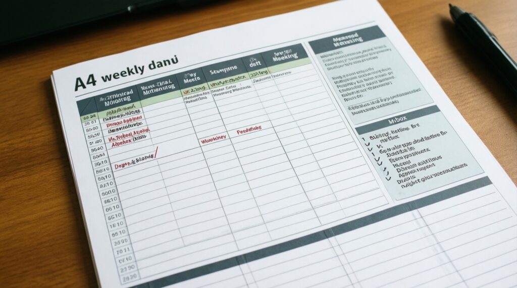 Как планировать неделю за 10 минут: простой шаблон без перегруза - иллюстрация