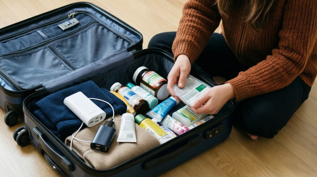 Лайфхаки для поездок и командировок: чемодан, аптечка, документы без паники - иллюстрация