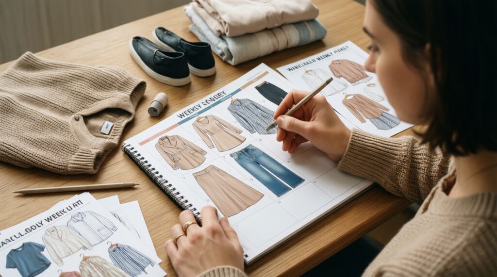 Лайфхак для утренней рутины: как собираться быстрее без стресса - иллюстрация