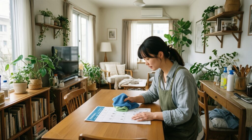 Мини-уборка каждый день: привычки, которые держат дом в порядке - иллюстрация