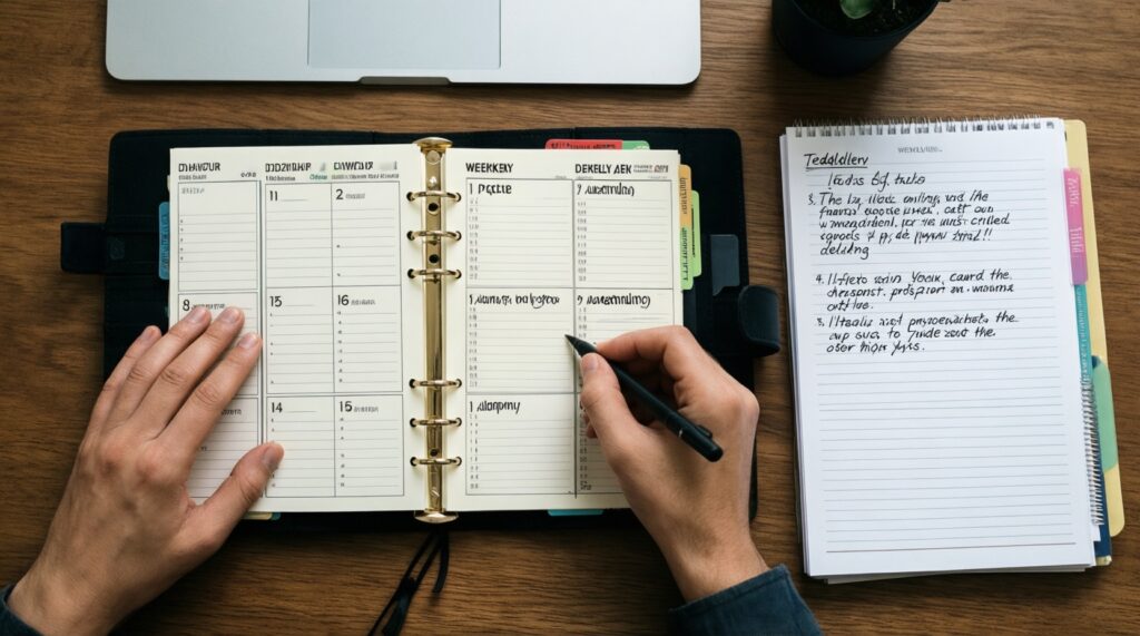 Как планировать неделю за 20 минут и не перегореть - иллюстрация