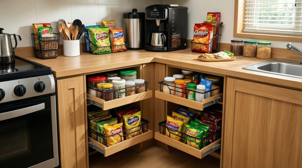 Как организовать хранение на маленькой кухне без ремонта и дорогих систем - иллюстрация