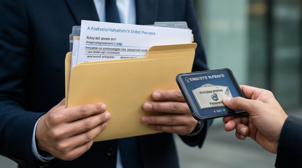 Как безопасно хранить документы дома и в облаке: простая схема - иллюстрация