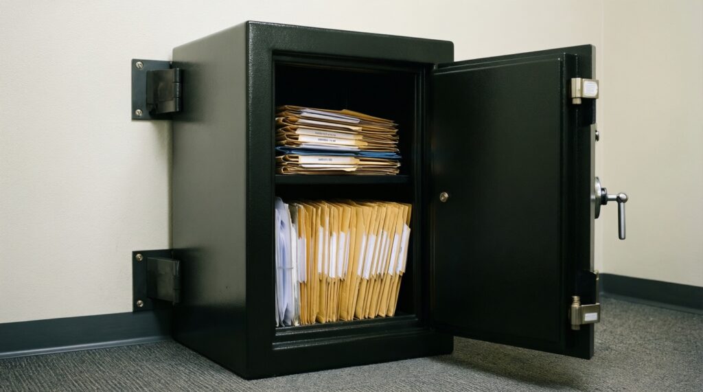 Как безопасно хранить документы дома и в облаке: простая схема - иллюстрация