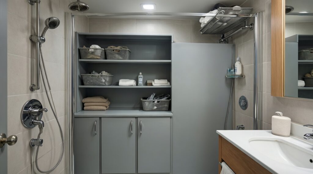 Как поддерживать порядок в ванной: хранение, влажность, анти-налёт - иллюстрация