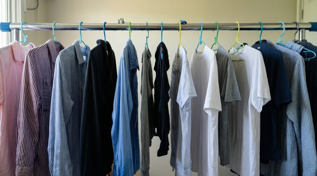 Лайфхаки для стирки: сортировка, пятна, сушка и хранение белья - иллюстрация