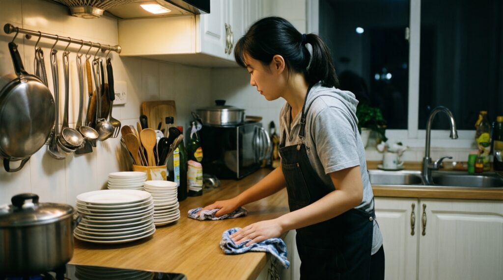 Умная уборка кухни: как поддерживать чистоту без генеральных уборок - иллюстрация