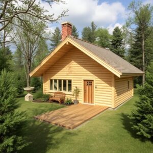 Строительство дома из клееного бруса для круглогодичного проживания